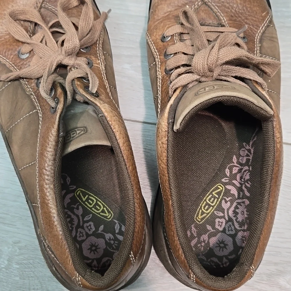 Keen Women Presidio Brown Leather Shoes Sneakers Boots Sz 9